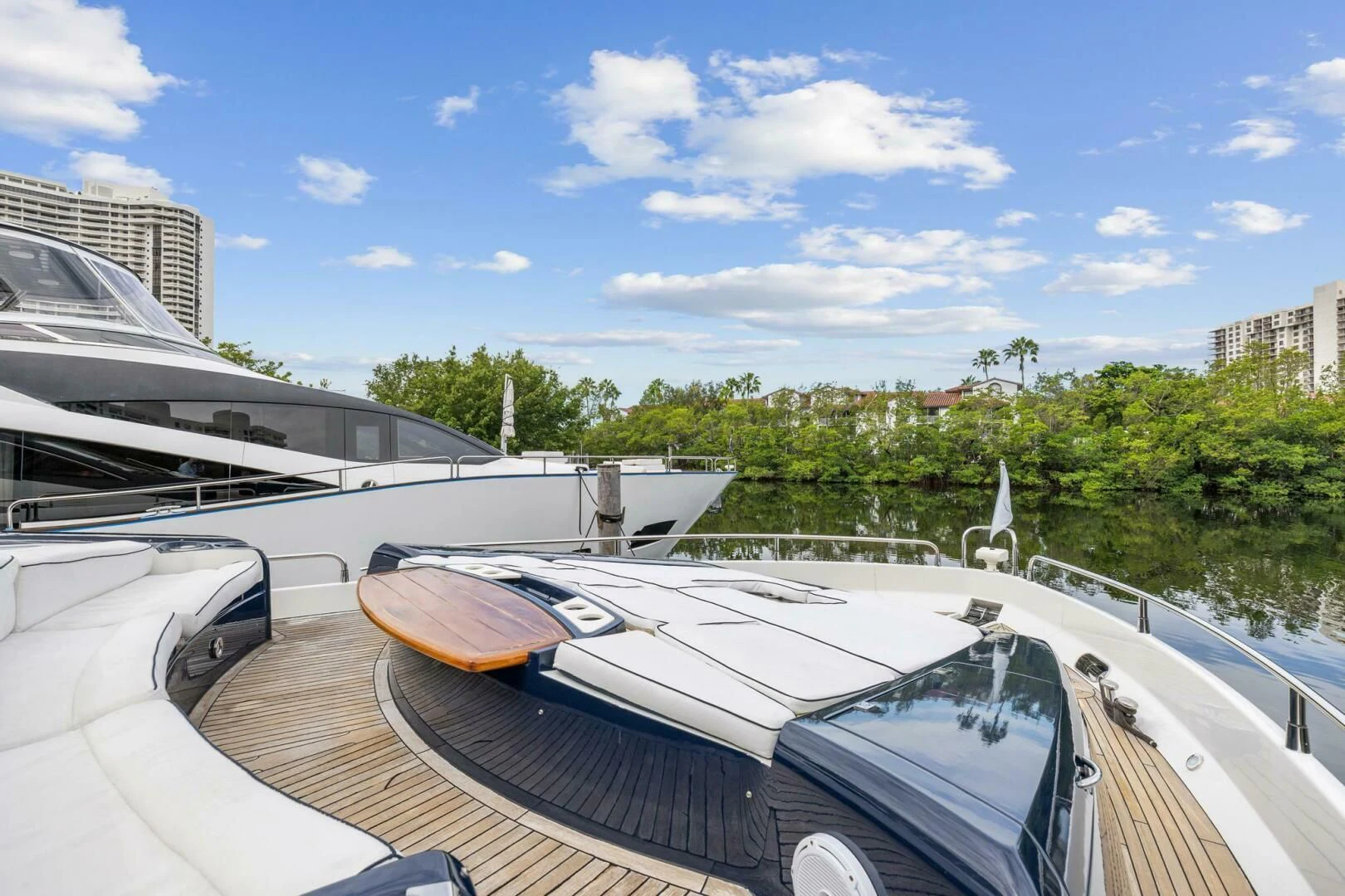 a boat on the water aboard THE CABANA Yacht for Sale