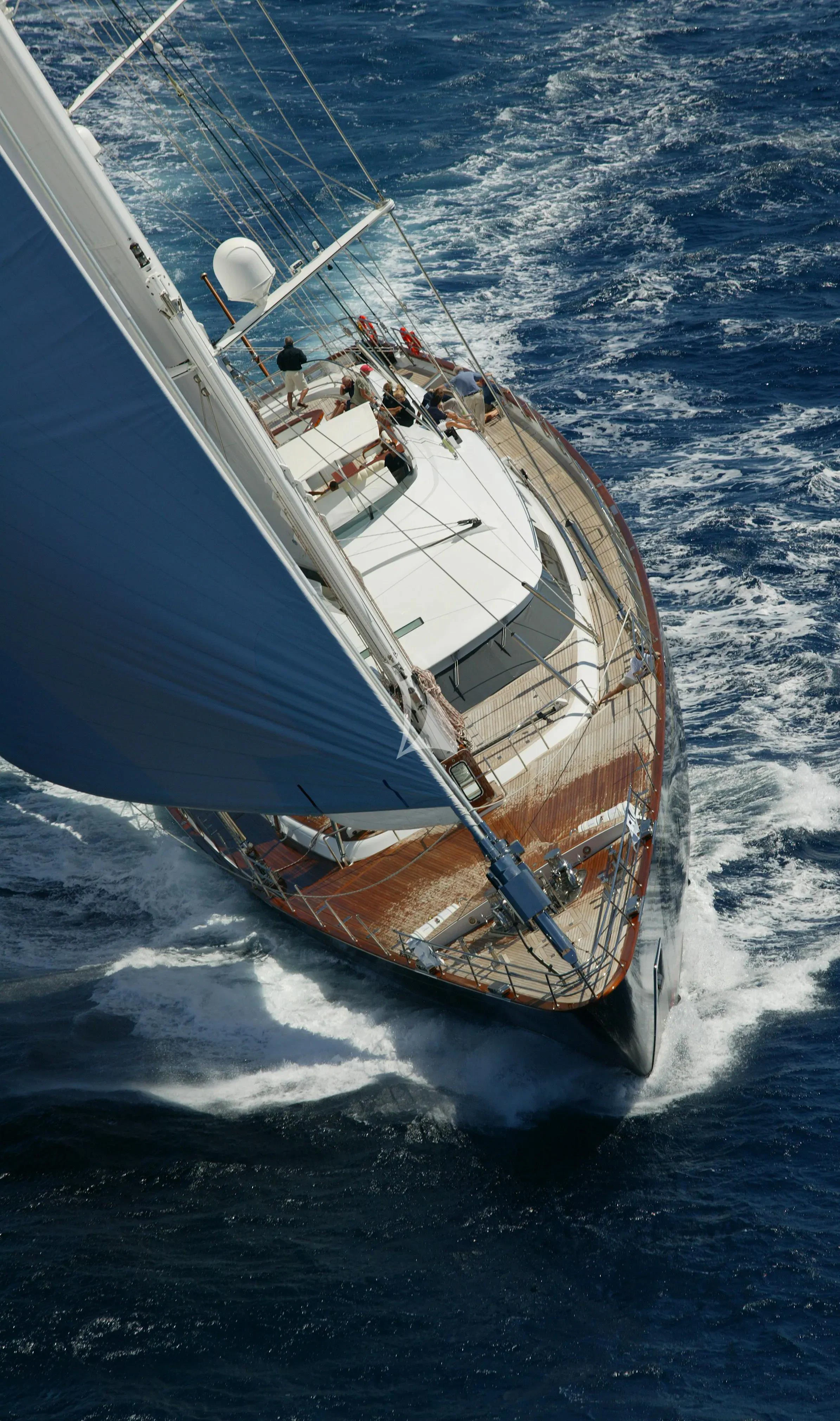 a boat on the water aboard BURRASCA Yacht for Sale