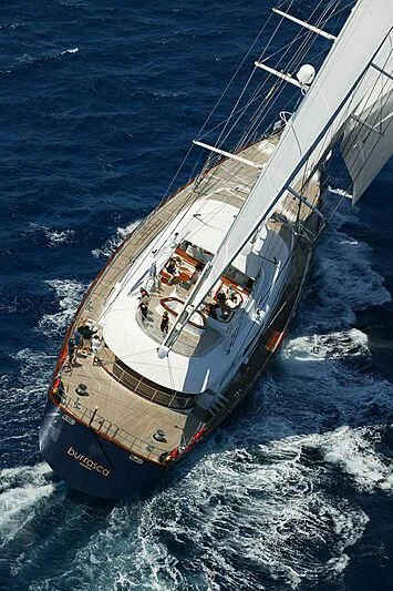 a boat sailing on the sea aboard BURRASCA Yacht for Sale