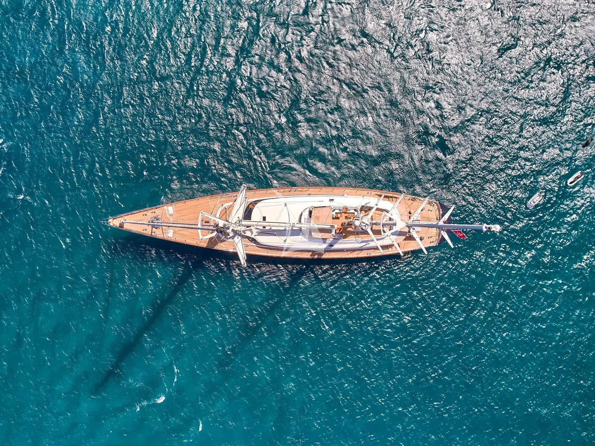 a boat in the water aboard BURRASCA Yacht for Sale