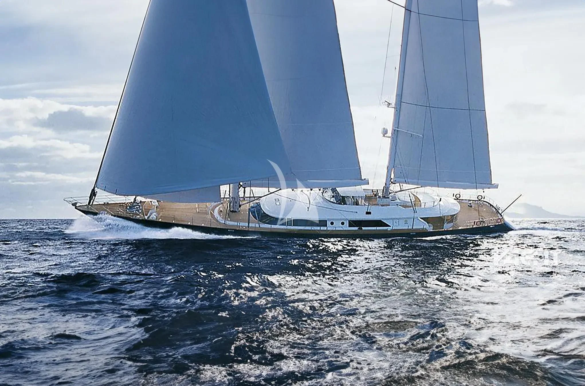 a sailboat on the water aboard BURRASCA Yacht for Sale