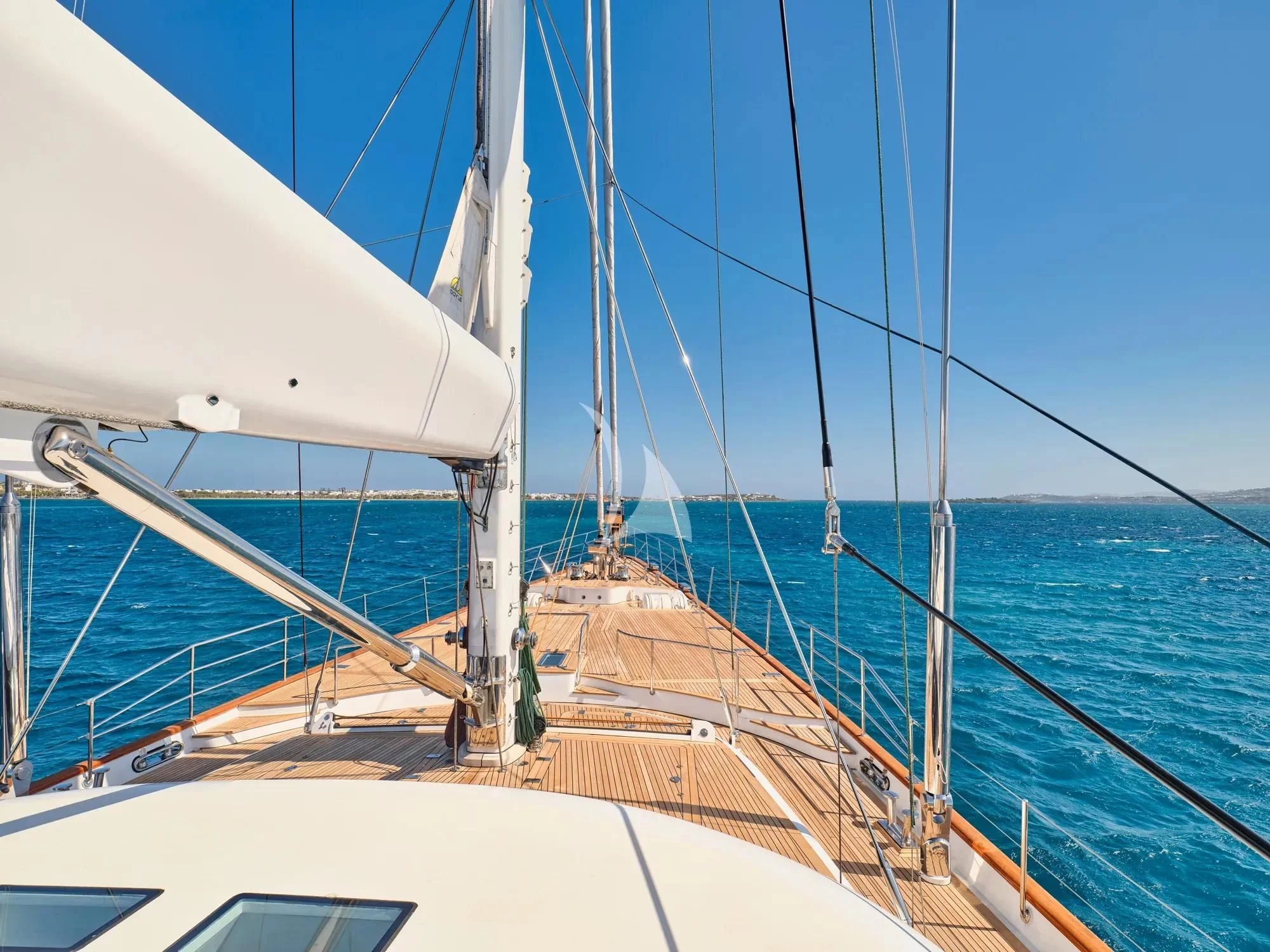a boat on the water aboard BURRASCA Yacht for Sale