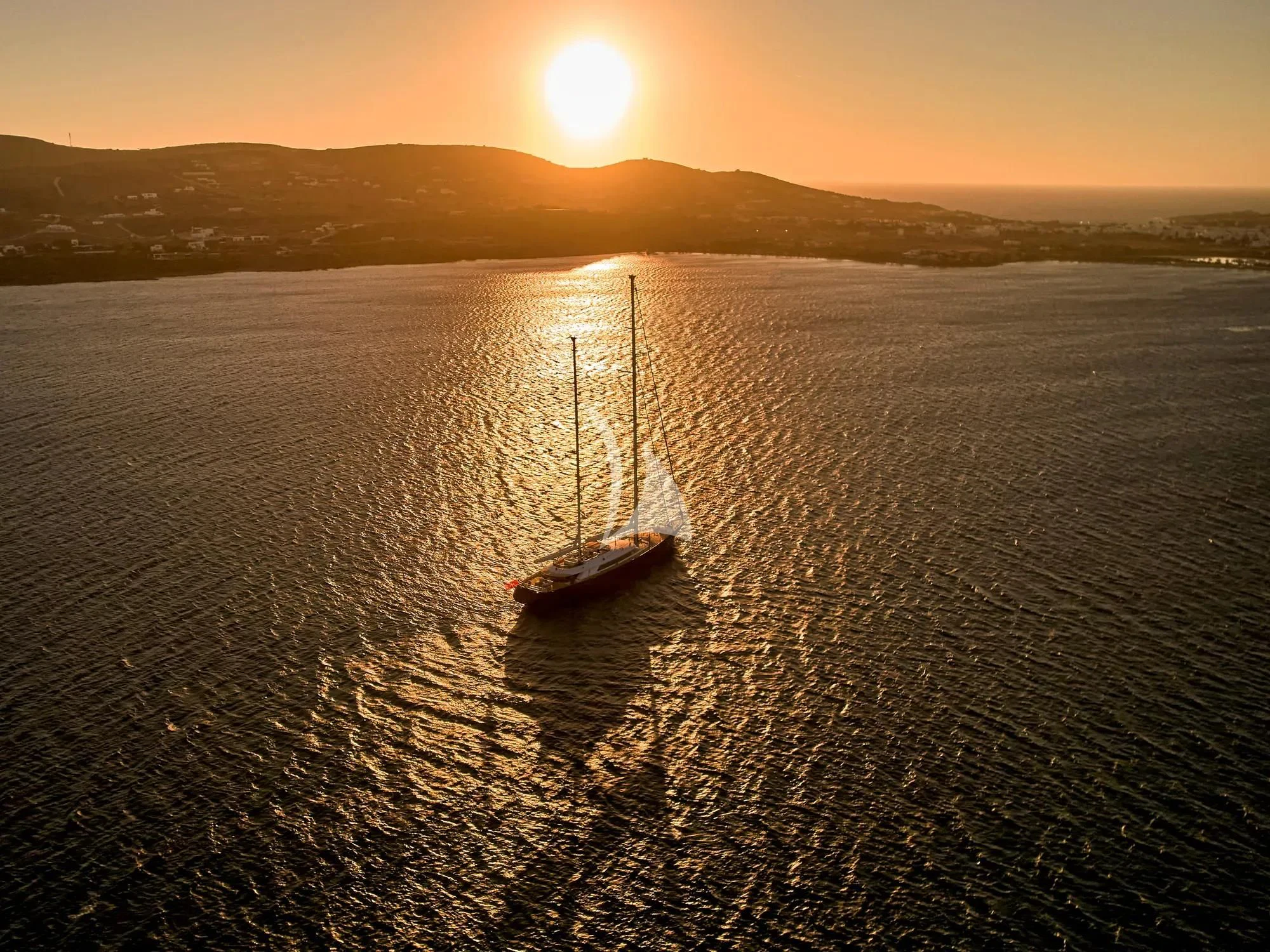a boat in the water aboard BURRASCA Yacht for Sale