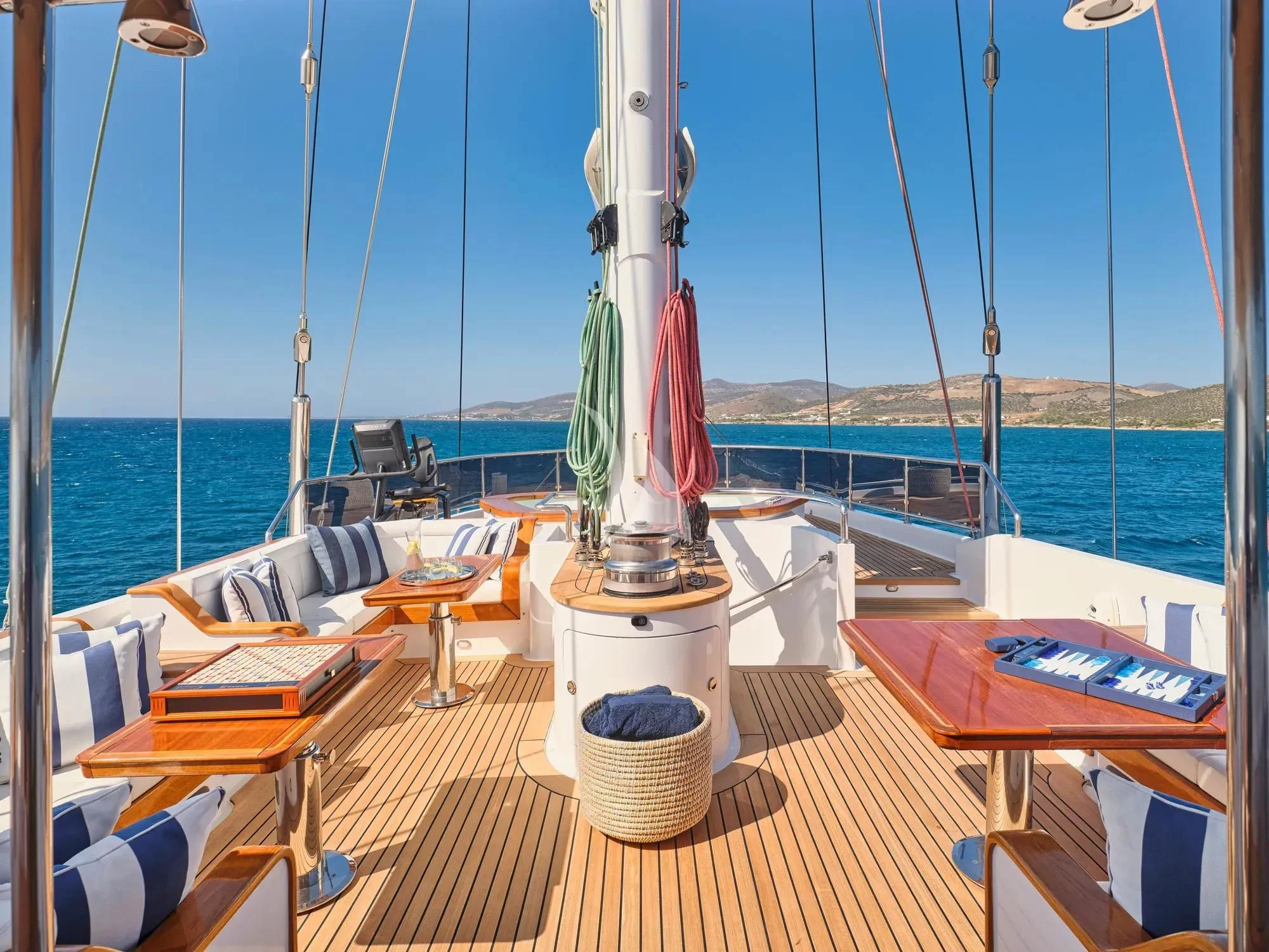 a boat on the water aboard BURRASCA Yacht for Sale