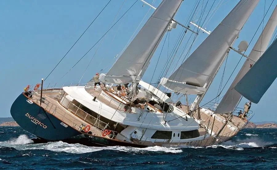 a boat on the water aboard BURRASCA Yacht for Sale