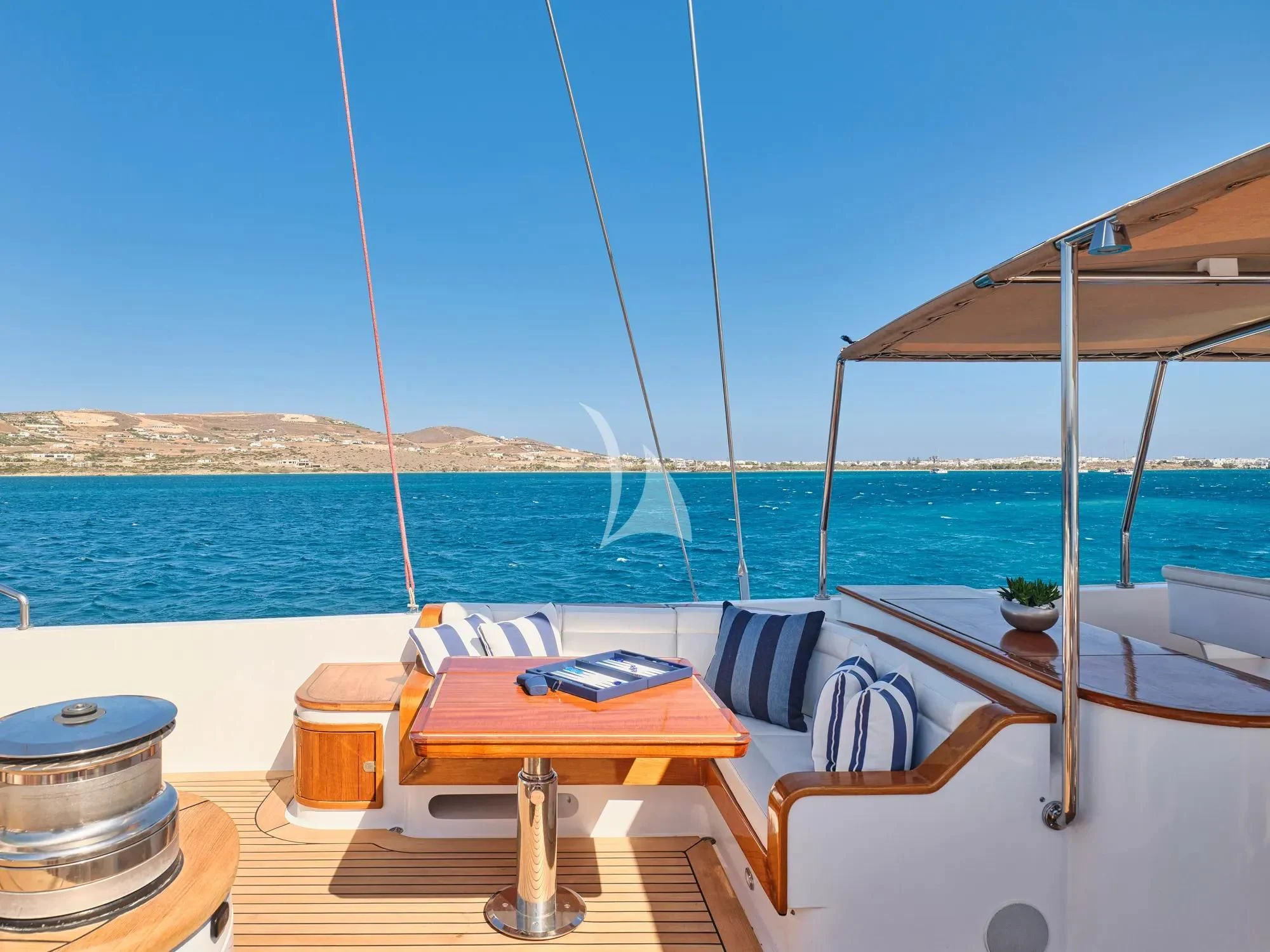 a boat on the water aboard BURRASCA Yacht for Sale