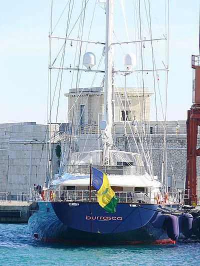 a boat in the water aboard BURRASCA Yacht for Sale