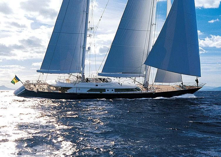 a sailboat on the water aboard BURRASCA Yacht for Sale