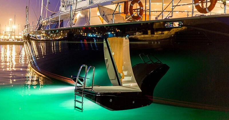 a boat on the water aboard BURRASCA Yacht for Sale