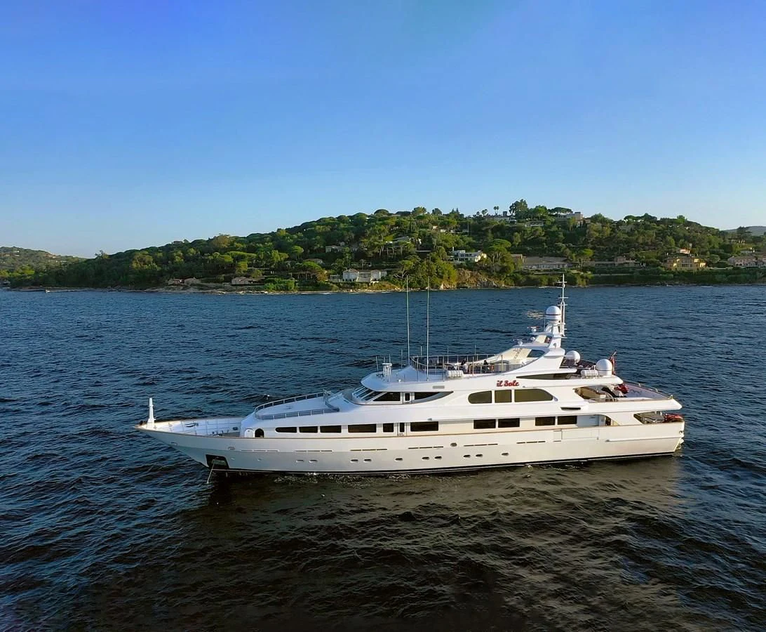 a boat on the water aboard IL SOLE Yacht for Sale