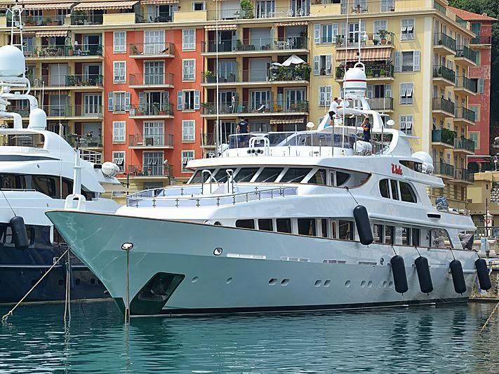 a boat in the water aboard IL SOLE Yacht for Sale
