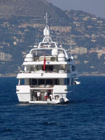 a boat on the water aboard IL SOLE Yacht for Sale