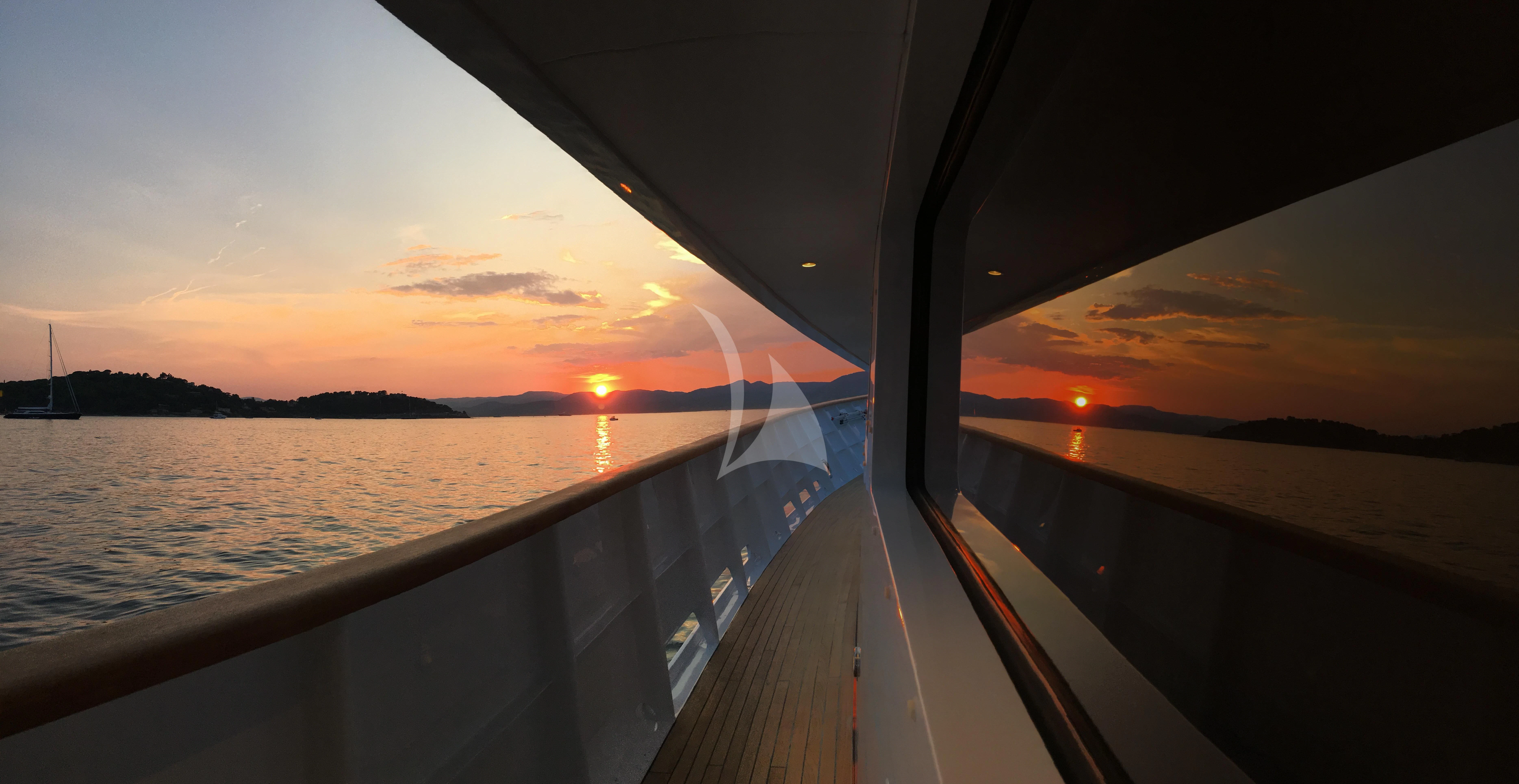 a boat on the water aboard IL SOLE Yacht for Sale