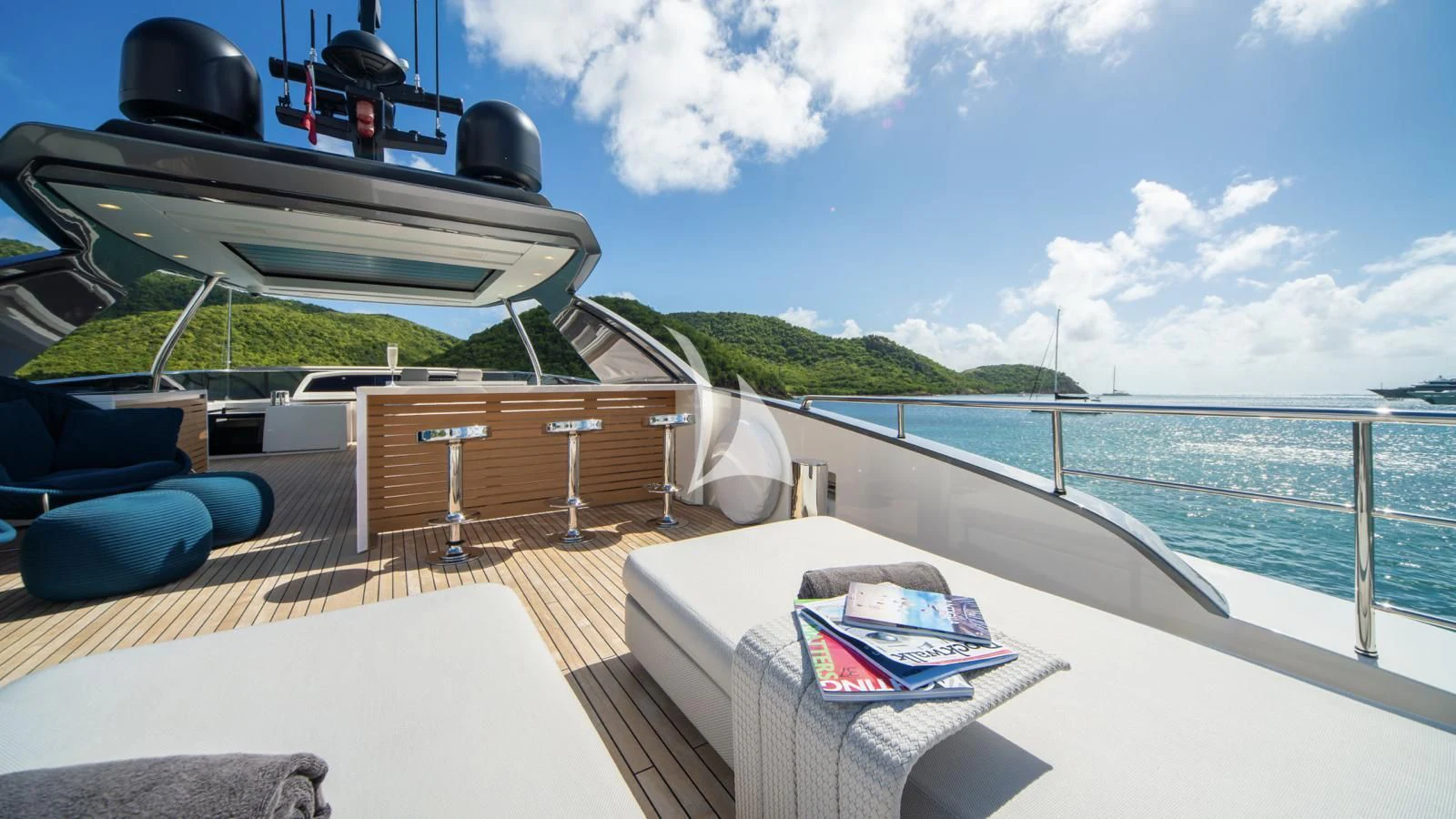 a boat on a body of water aboard SQUALO Yacht for Sale