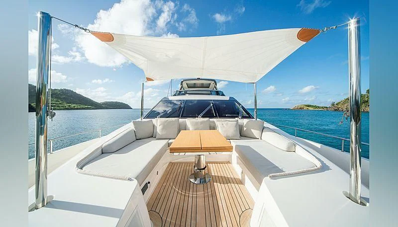a boat on a body of water aboard SQUALO Yacht for Sale