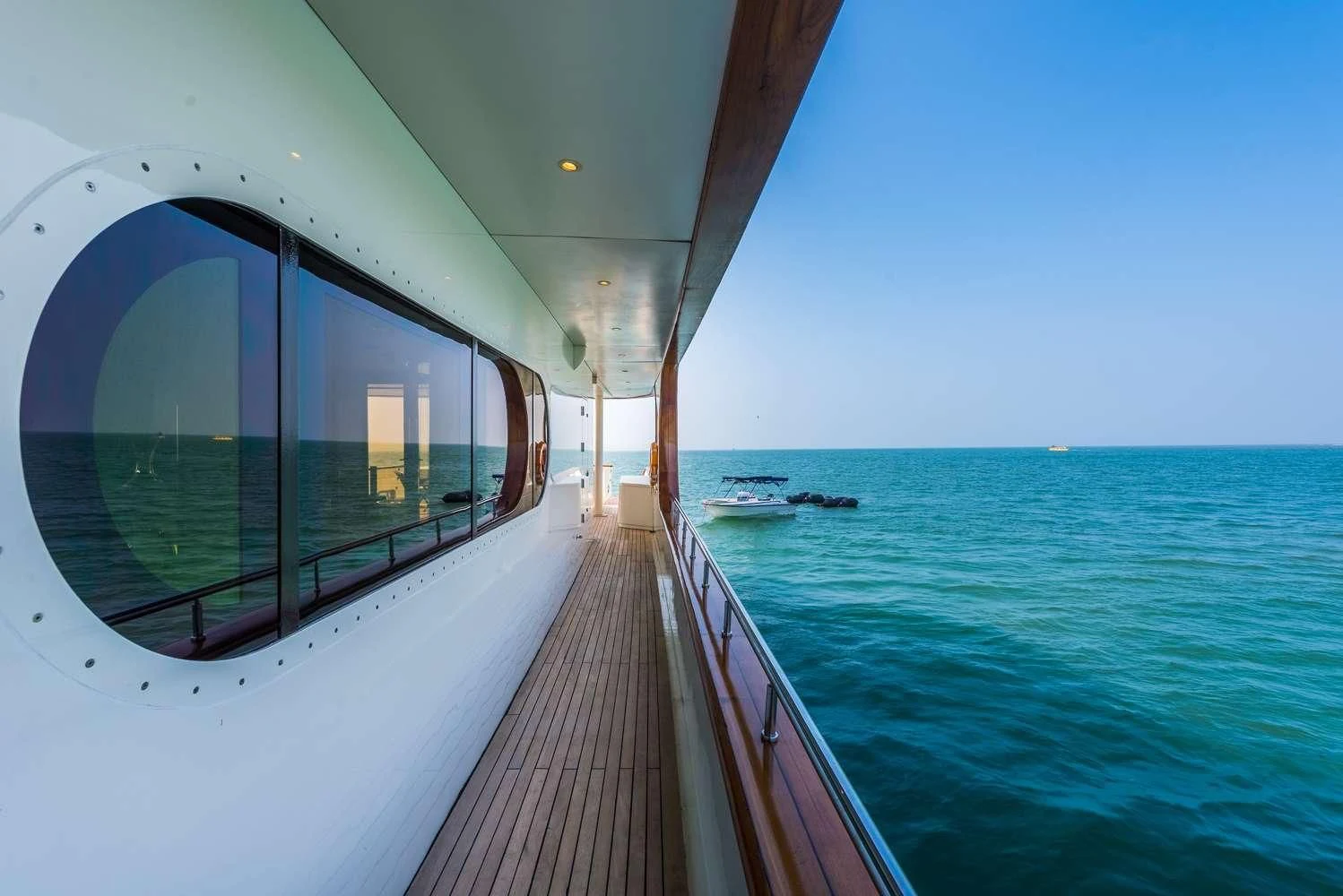 a boat on the water aboard ASHENA Yacht for Charter