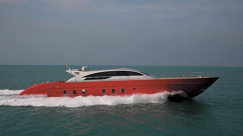 a boat in the water aboard STANDARTE Yacht for Sale