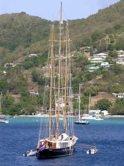 a sailboat in the water aboard FLEURTJE Yacht for Sale