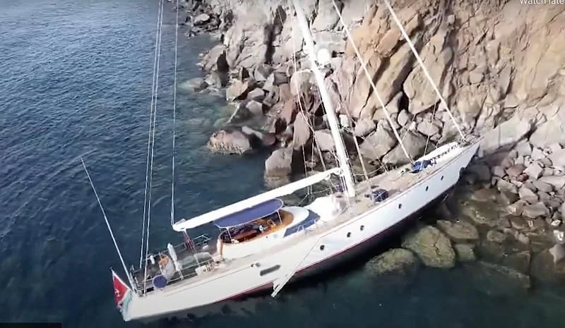a boat on the water aboard MALIZIA Yacht for Sale