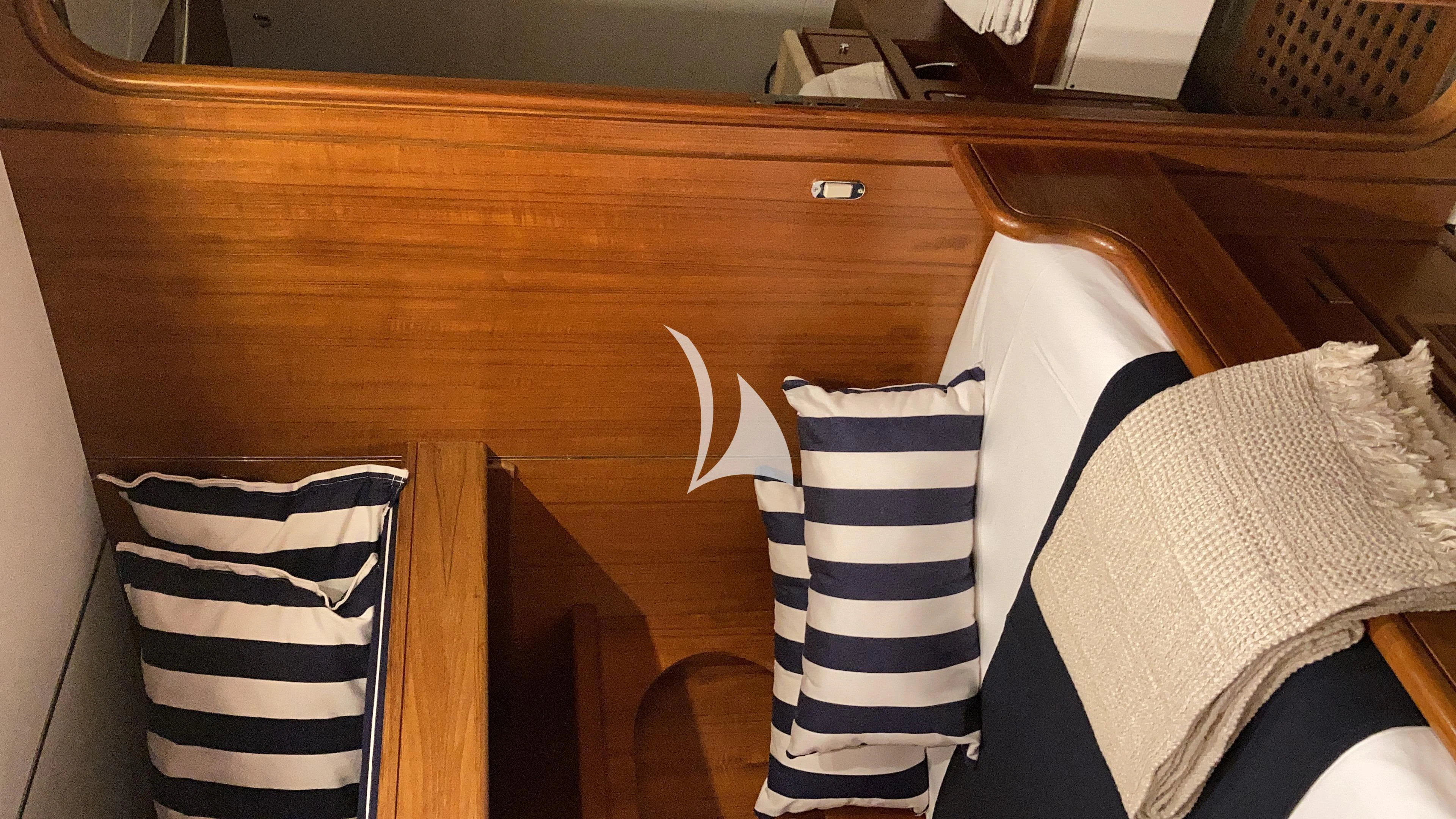 a group of folded towels aboard MALIZIA Yacht for Sale