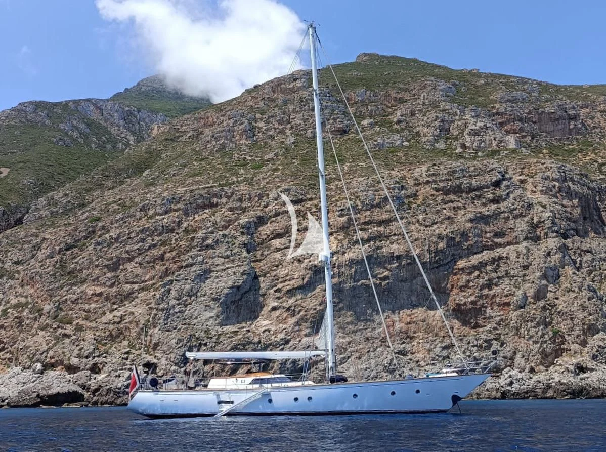 a boat on the water aboard MALIZIA Yacht for Sale
