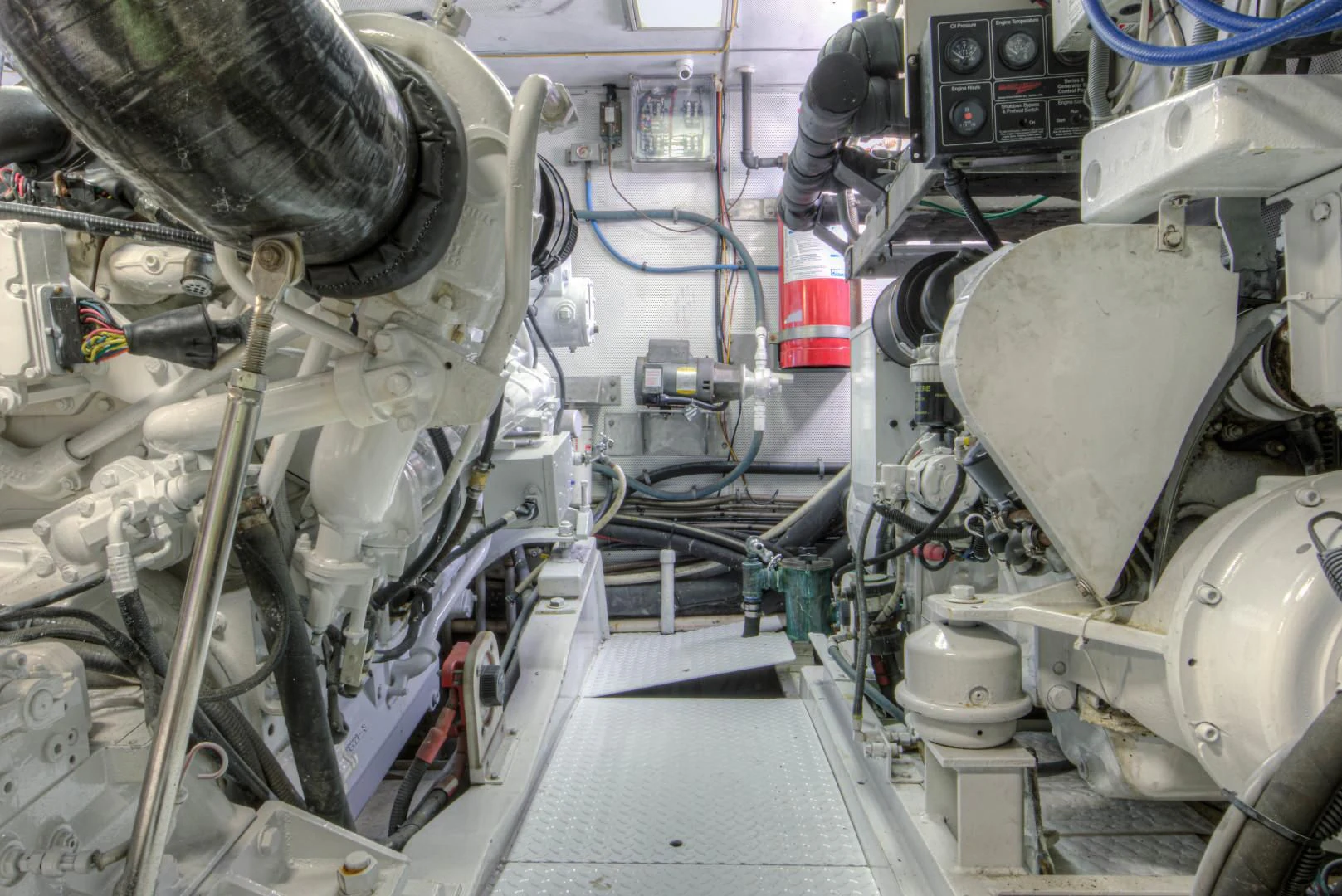 a machine with a large metal cylinder aboard LADY LEX Yacht for Sale