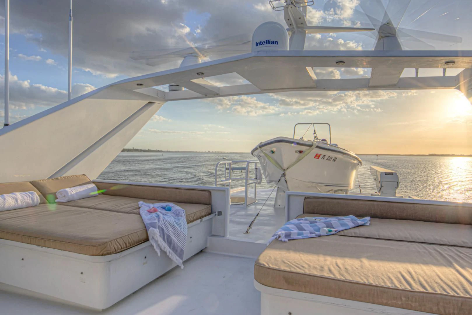 a boat in the water aboard LADY LEX Yacht for Sale