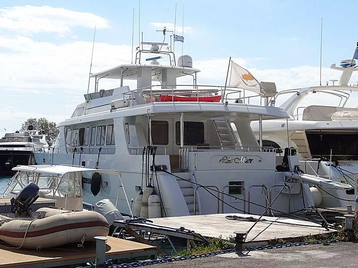 a boat docked at a dock aboard LITO MARE Yacht for Sale