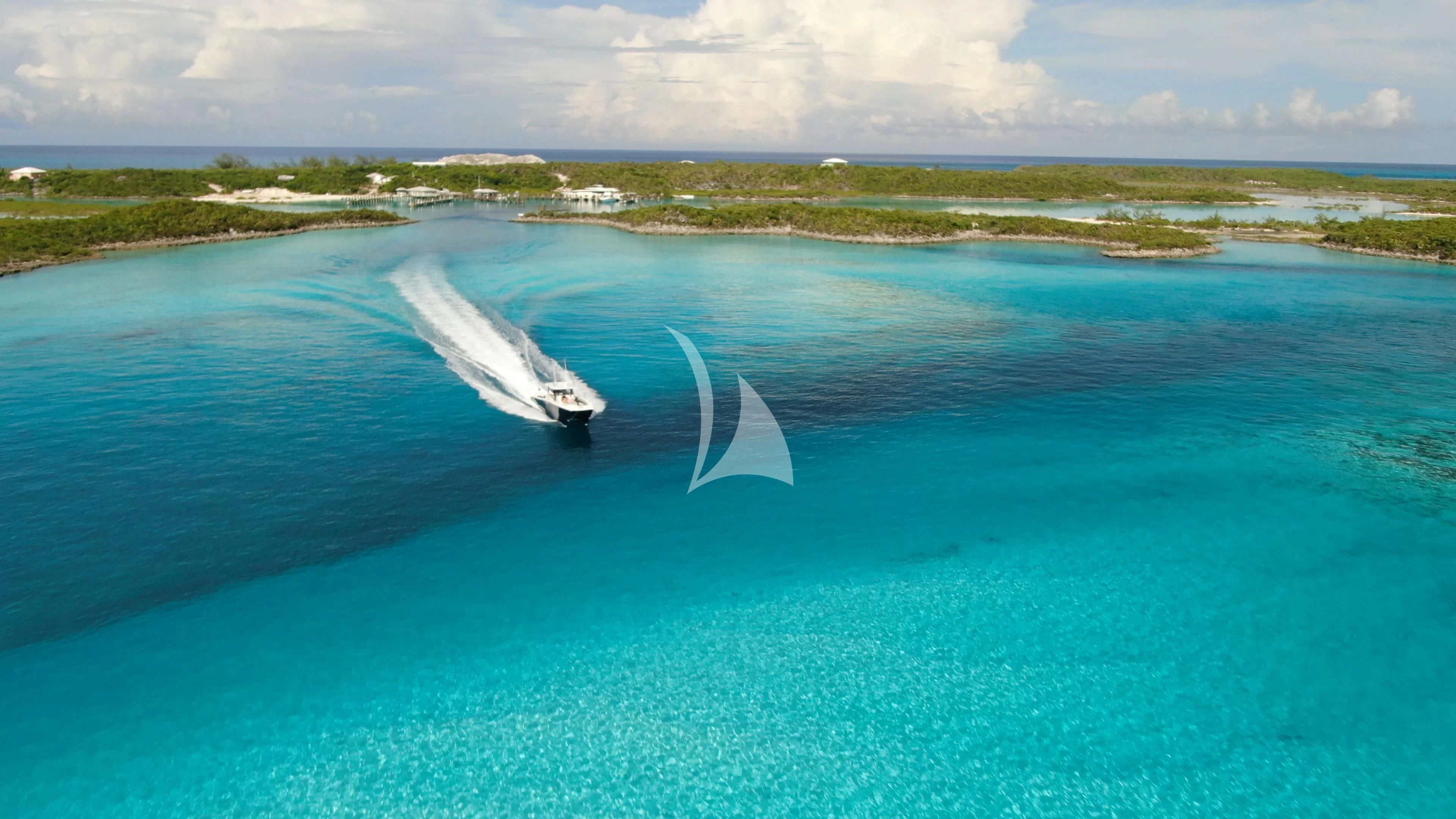 a boat in the water aboard AS YOU WISH Yacht for Sale