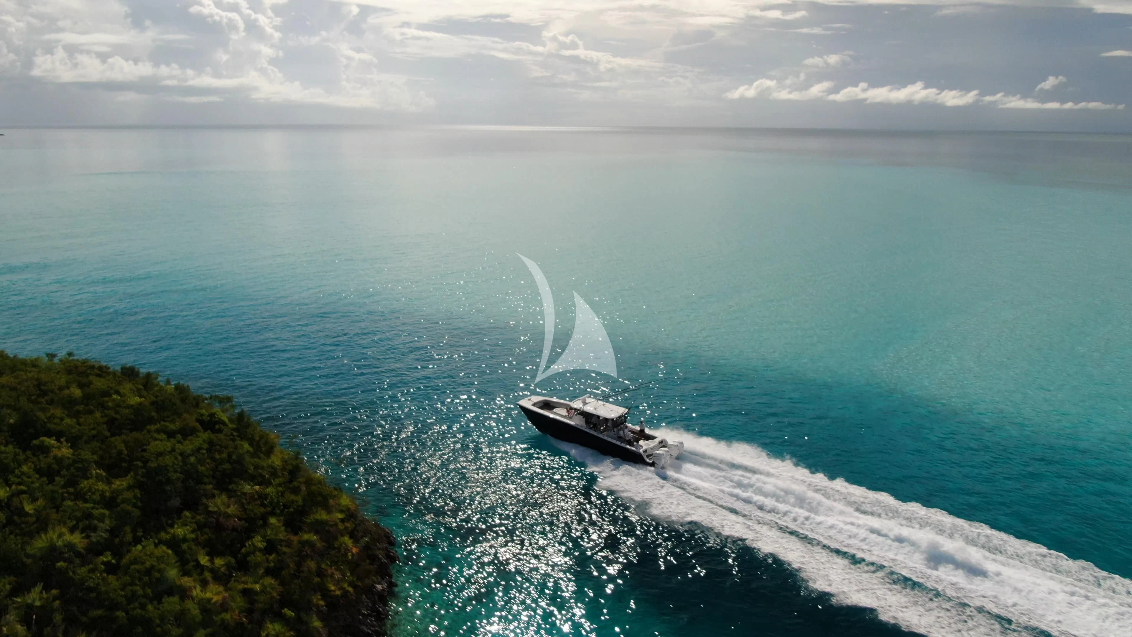 a boat on the water aboard AS YOU WISH Yacht for Sale