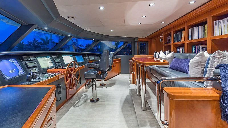 inside of a vehicle aboard AS YOU WISH Yacht for Sale
