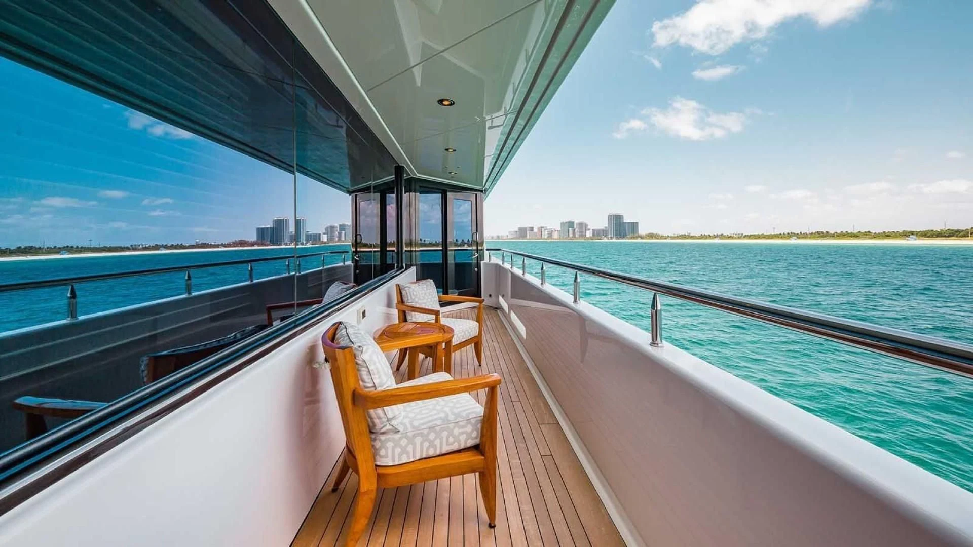 a boat on the water aboard AS YOU WISH Yacht for Sale