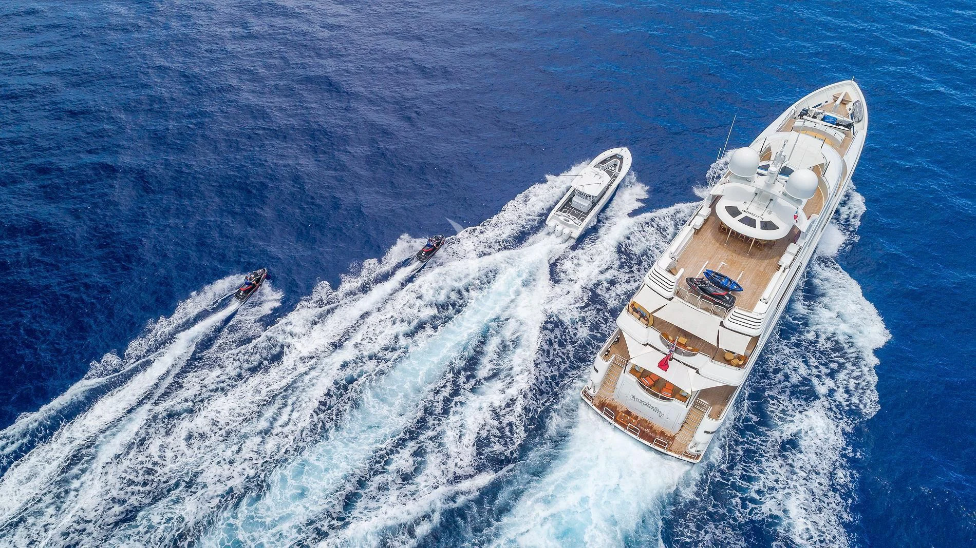 a ship in the water aboard AS YOU WISH Yacht for Sale