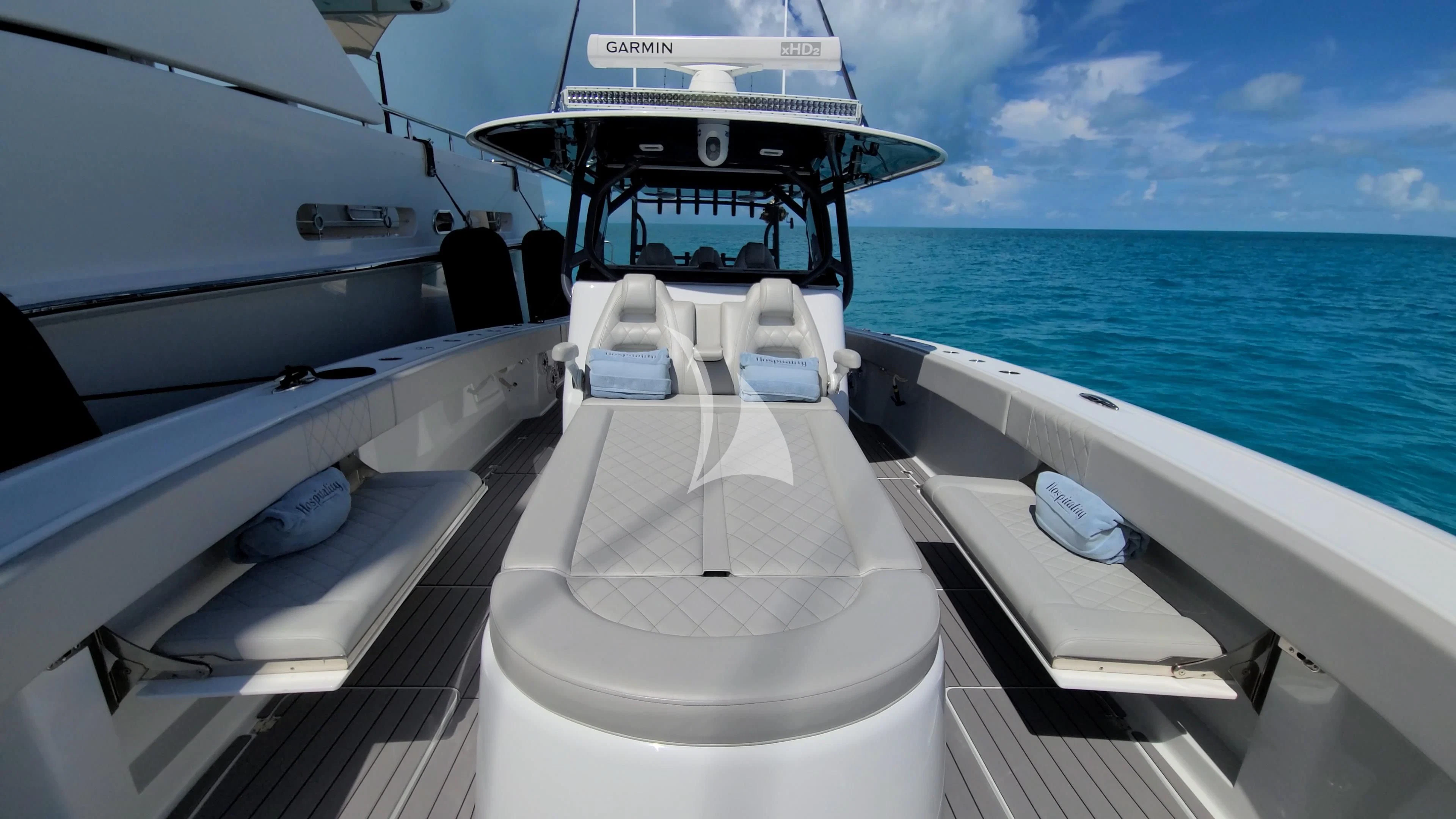 a boat on the water aboard AS YOU WISH Yacht for Sale
