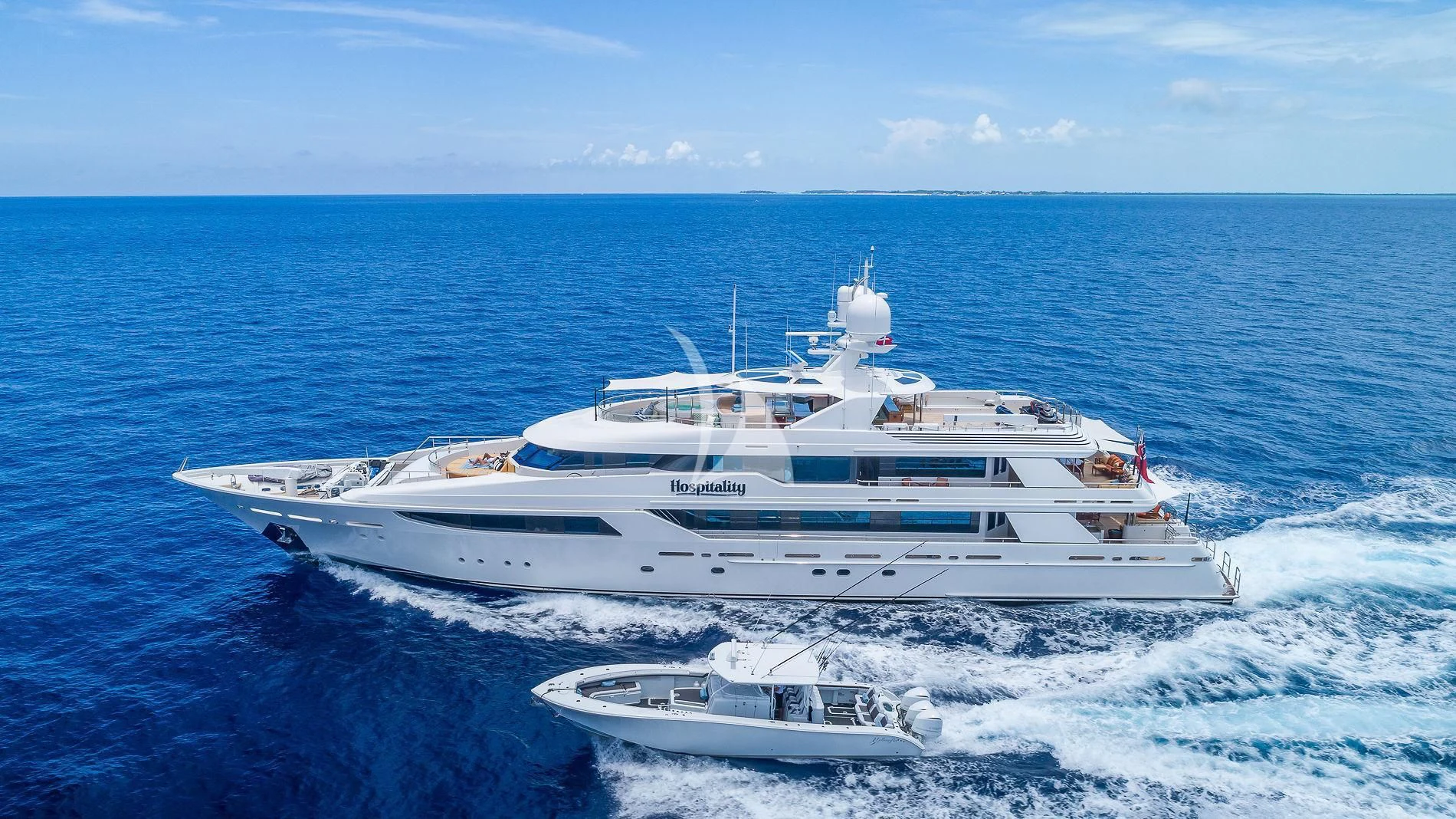 a boat on the water aboard AS YOU WISH Yacht for Sale
