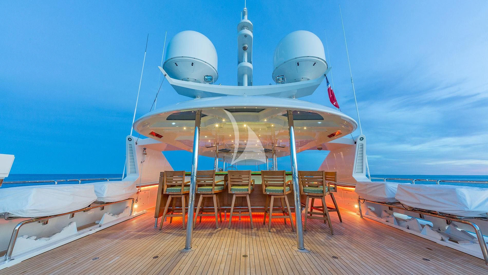 a boat on a deck aboard AS YOU WISH Yacht for Sale