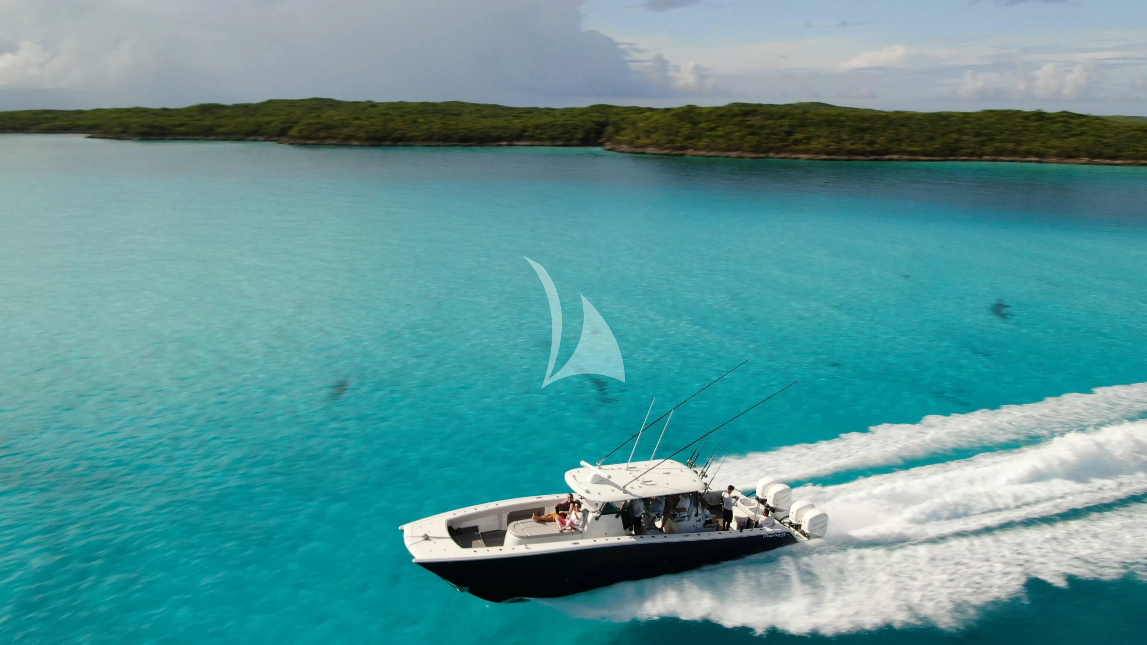 a boat sailing on the sea aboard AS YOU WISH Yacht for Sale