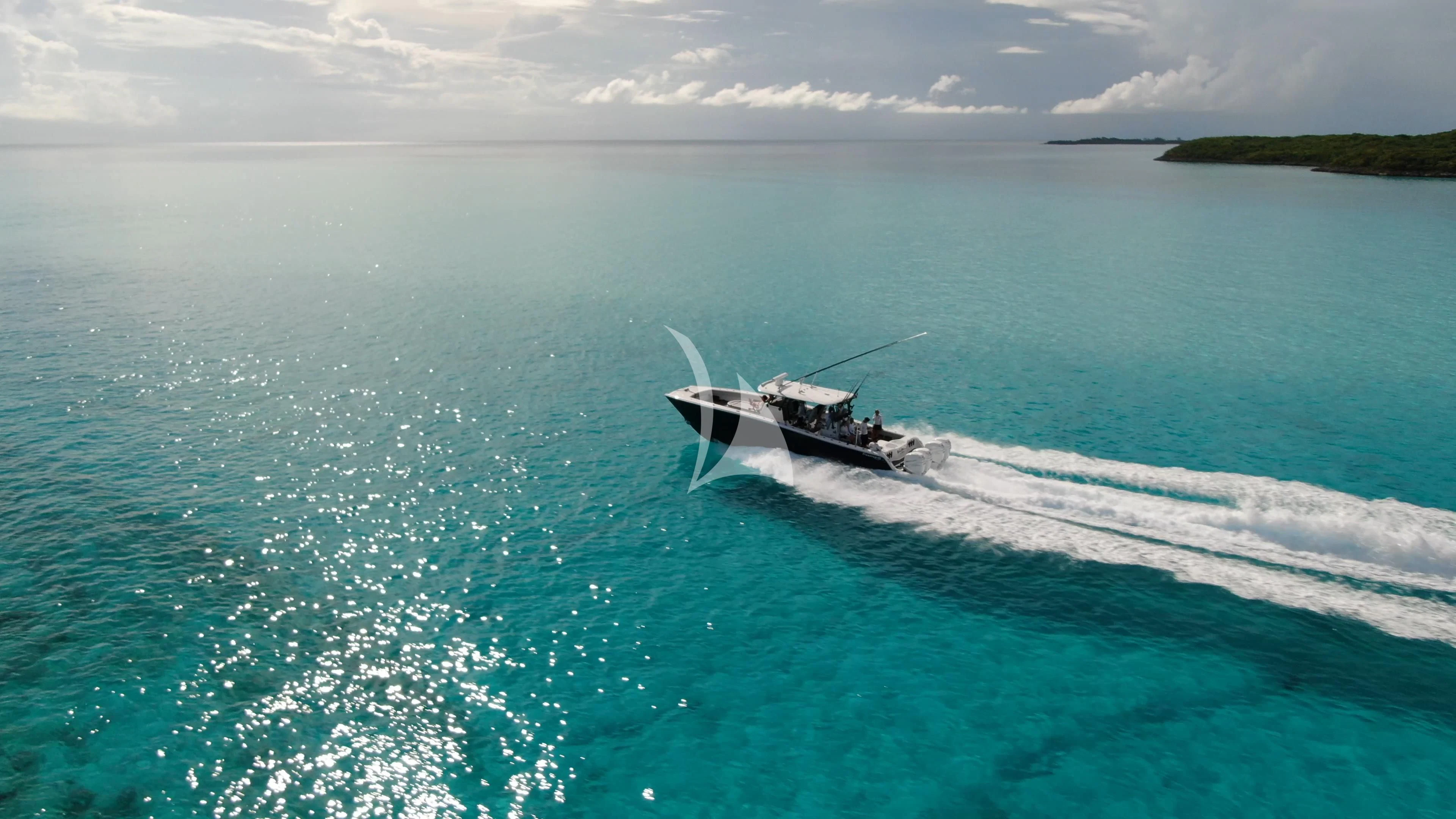 a boat in the water aboard AS YOU WISH Yacht for Sale