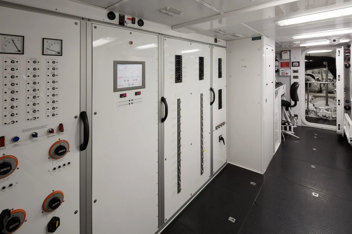 a room with white lockers aboard AS YOU WISH Yacht for Sale
