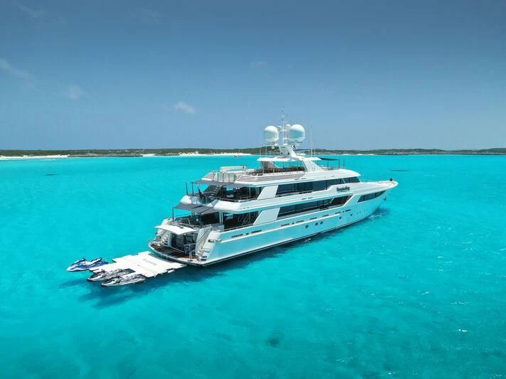 a boat on the water aboard AS YOU WISH Yacht for Sale
