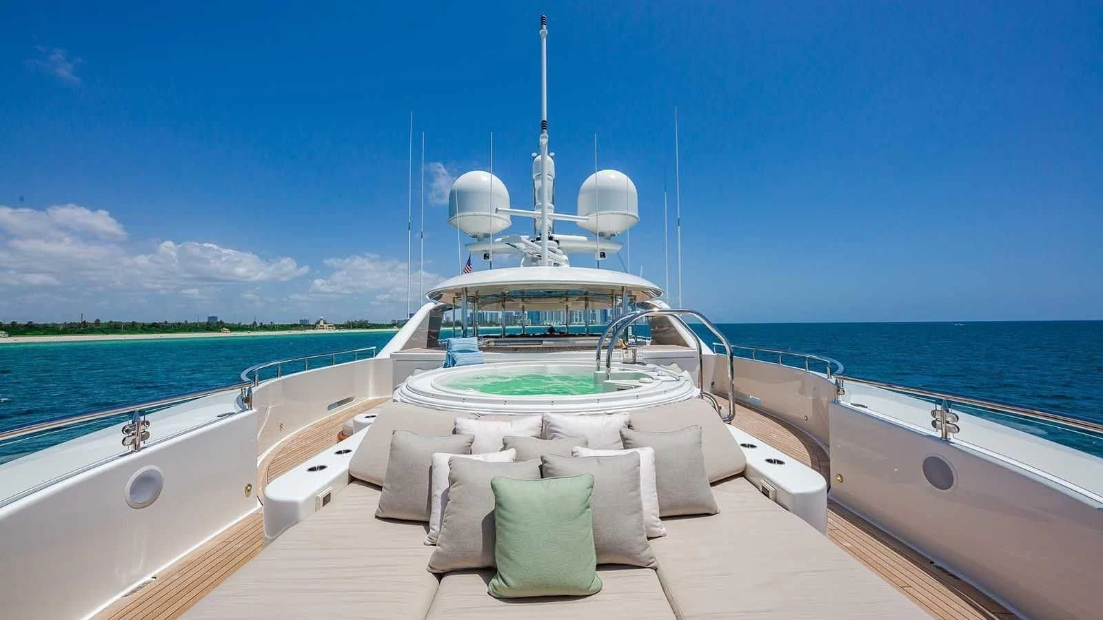 a boat on the water aboard AS YOU WISH Yacht for Sale