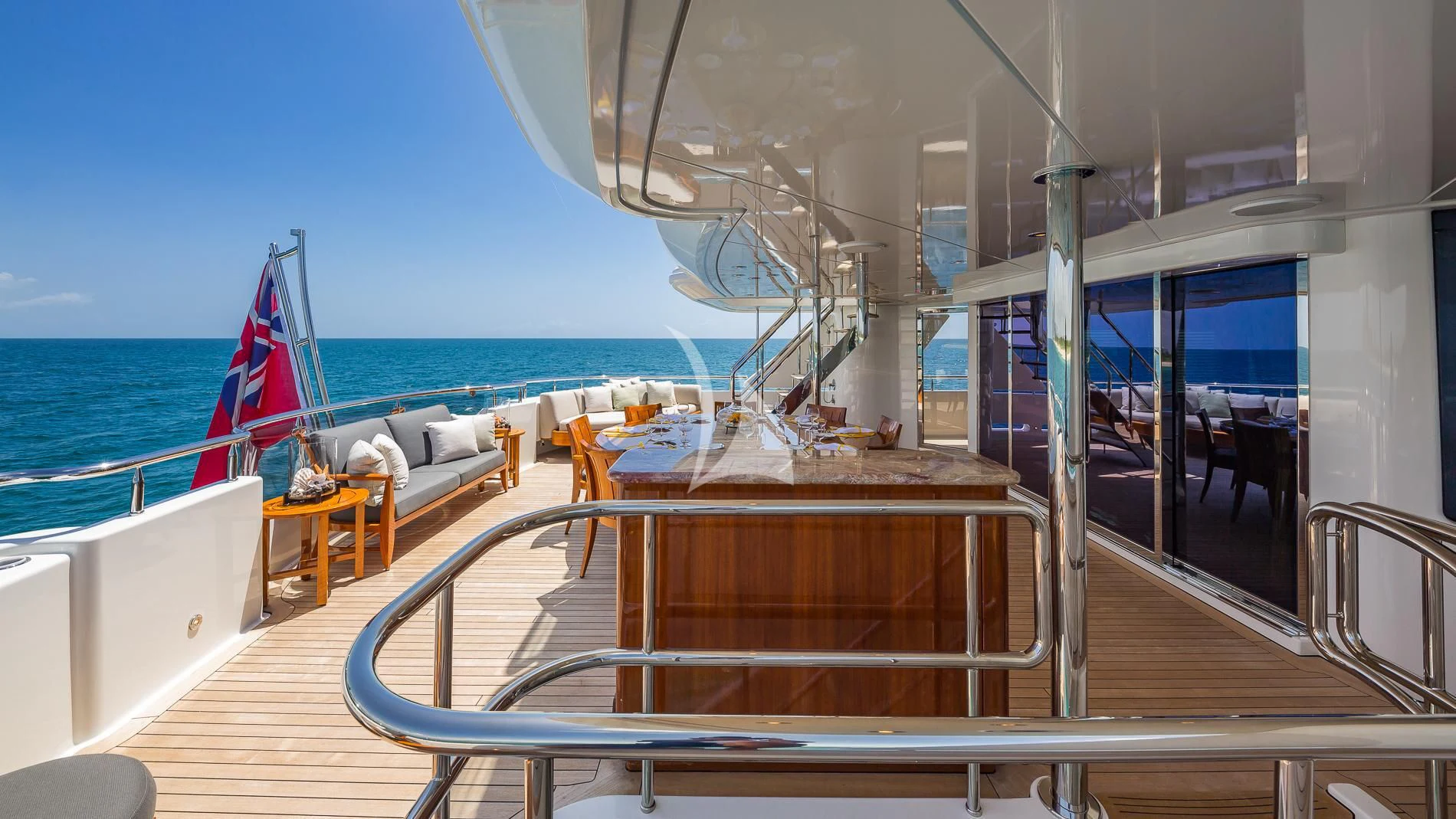 a boat on the water aboard AS YOU WISH Yacht for Sale