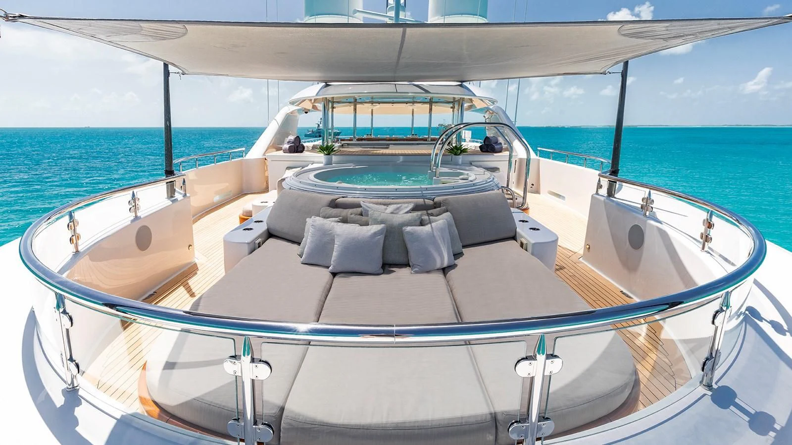 a boat on the water aboard AS YOU WISH Yacht for Sale