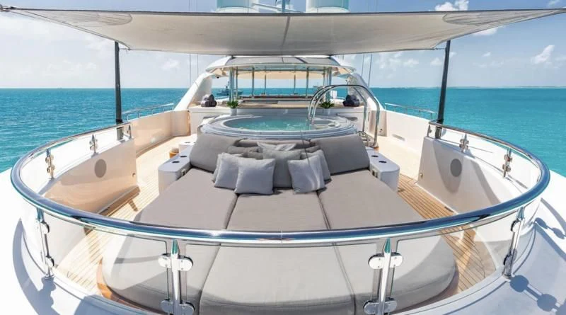 a boat on the water aboard AS YOU WISH Yacht for Sale