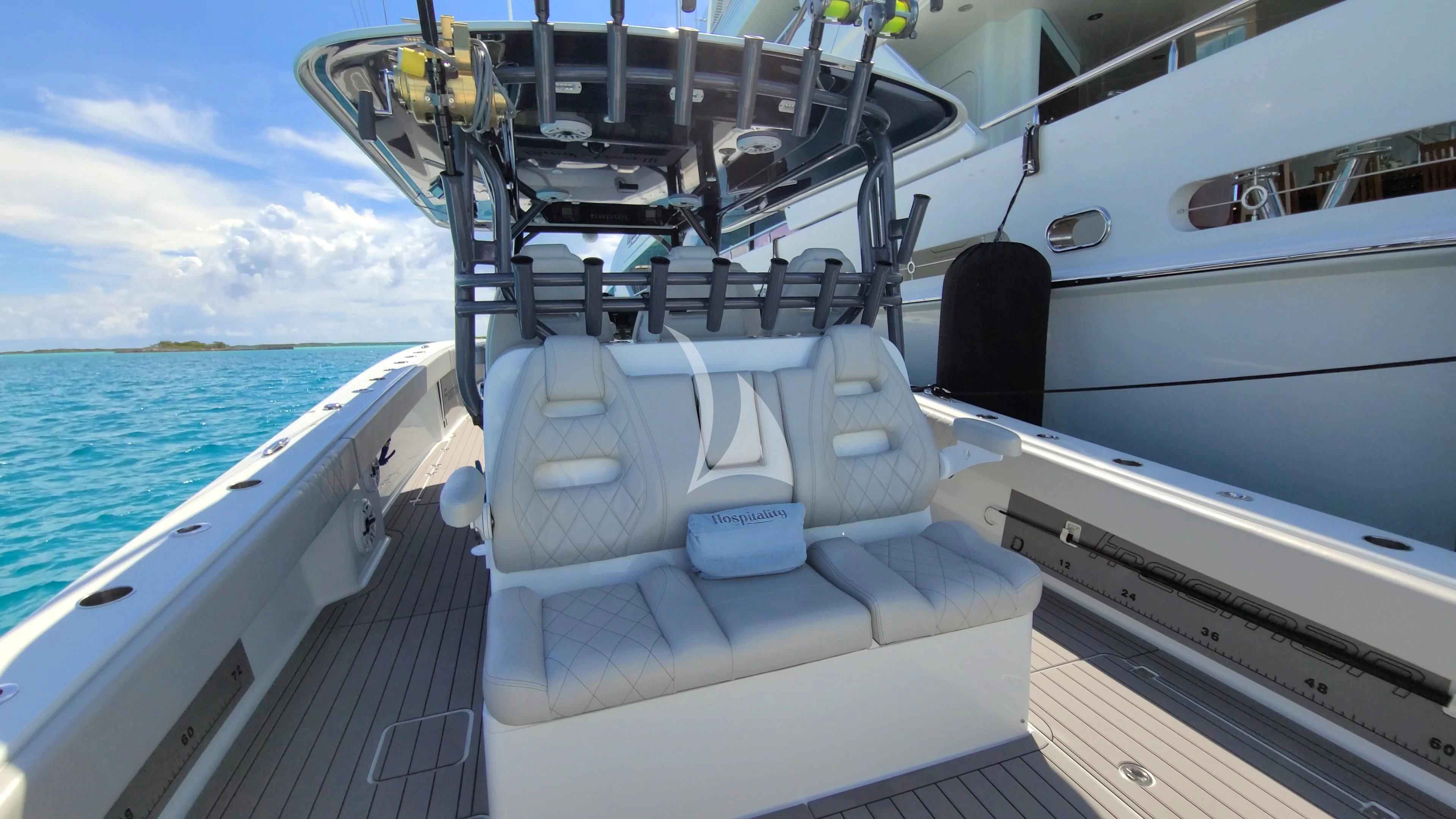 a boat on the water aboard AS YOU WISH Yacht for Sale