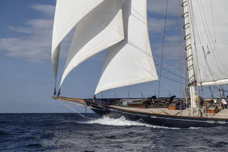 a sailboat on the water aboard ALEXA OF LONDON Yacht for Sale