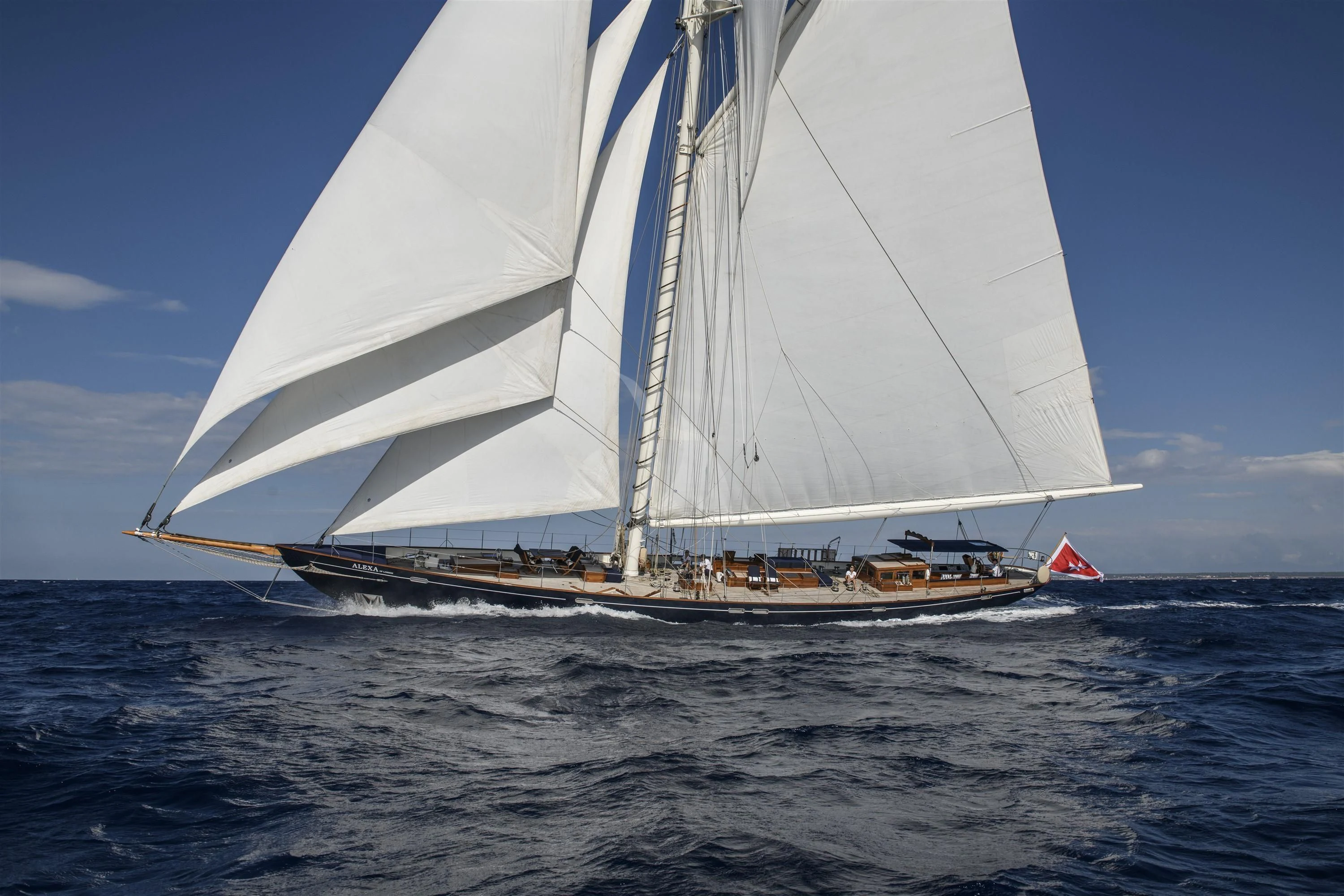 a sailboat on the water aboard ALEXA OF LONDON Yacht for Sale