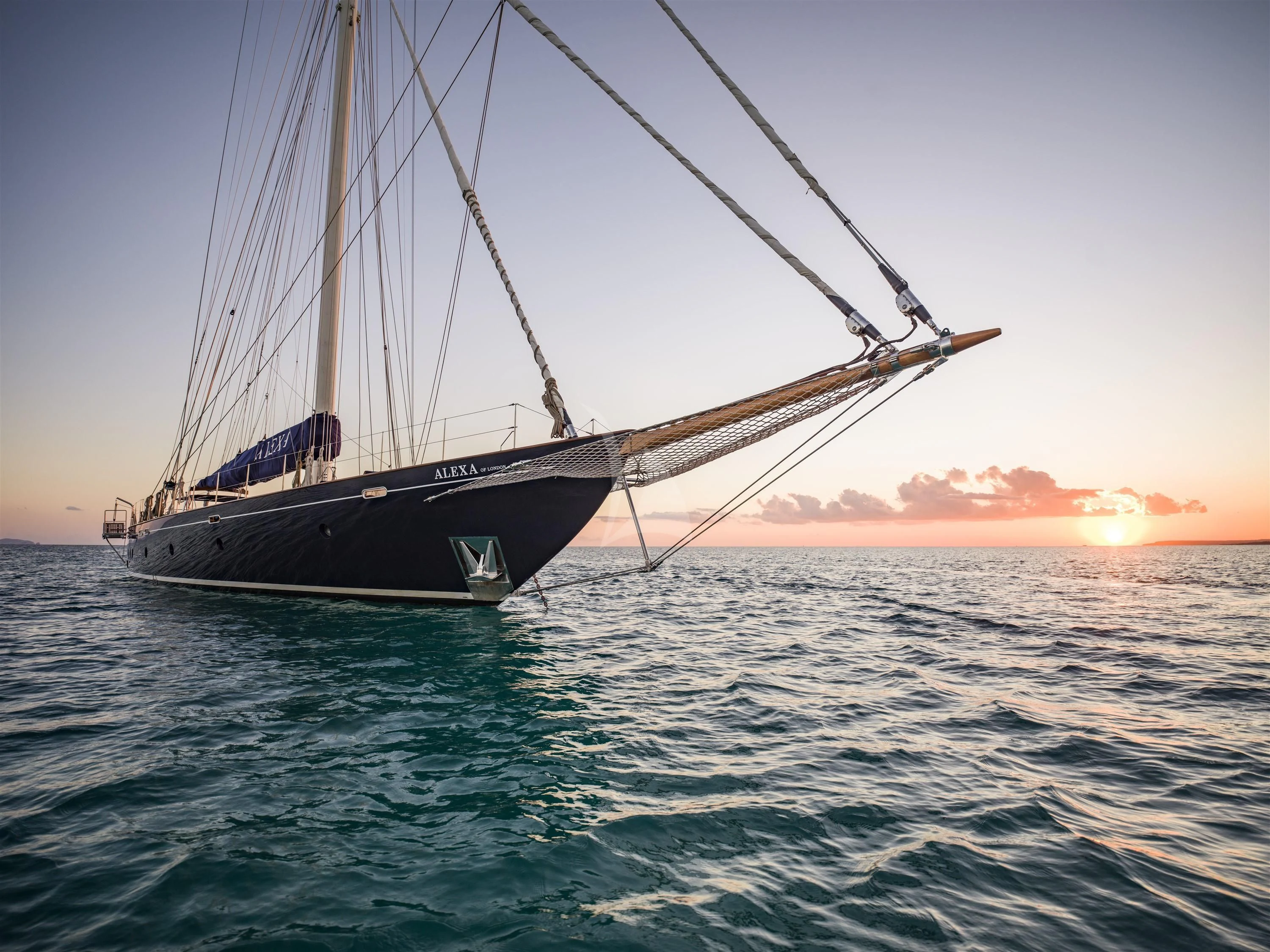 a boat on the water aboard ALEXA OF LONDON Yacht for Sale