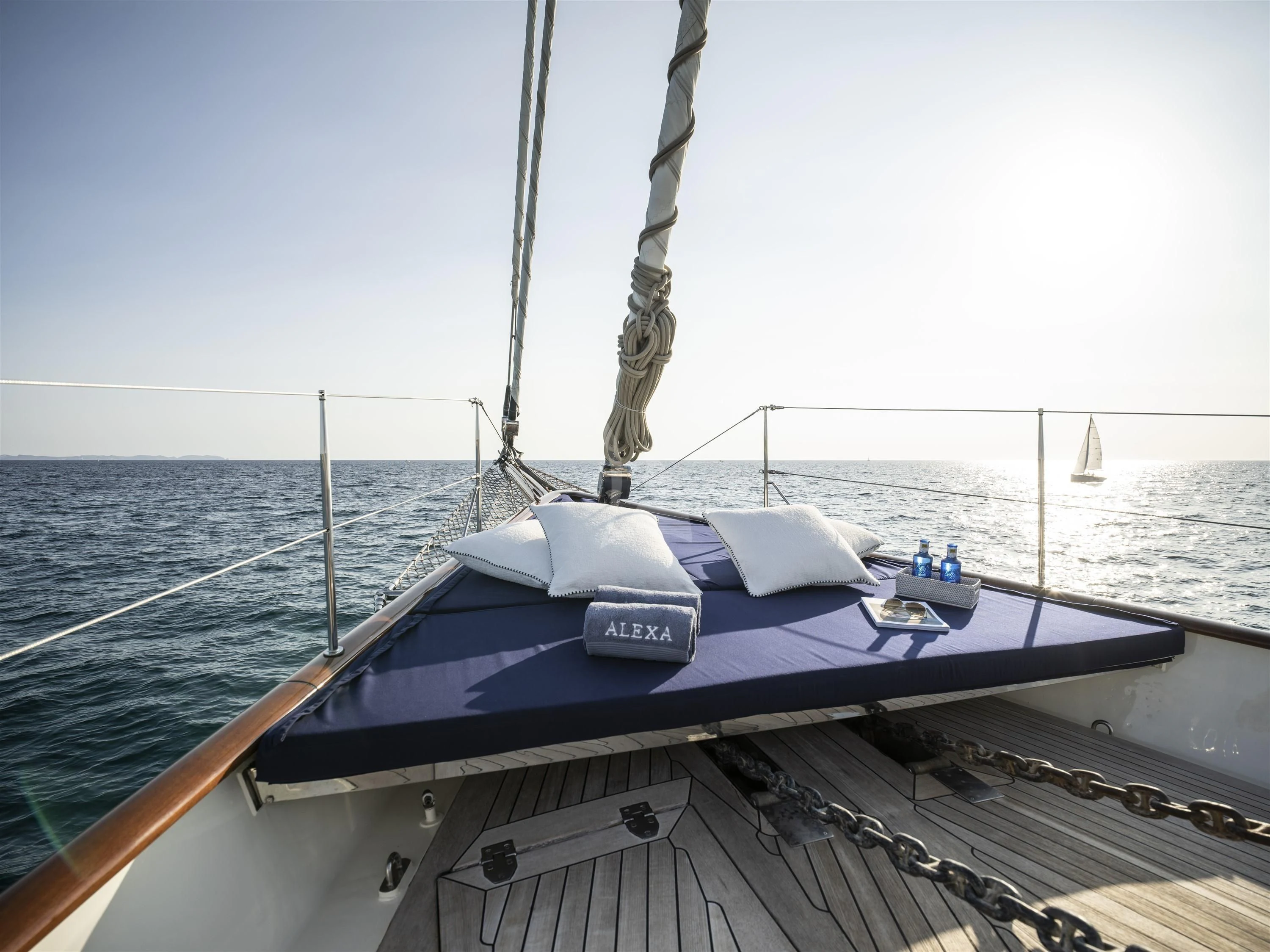 a boat on the water aboard ALEXA OF LONDON Yacht for Sale
