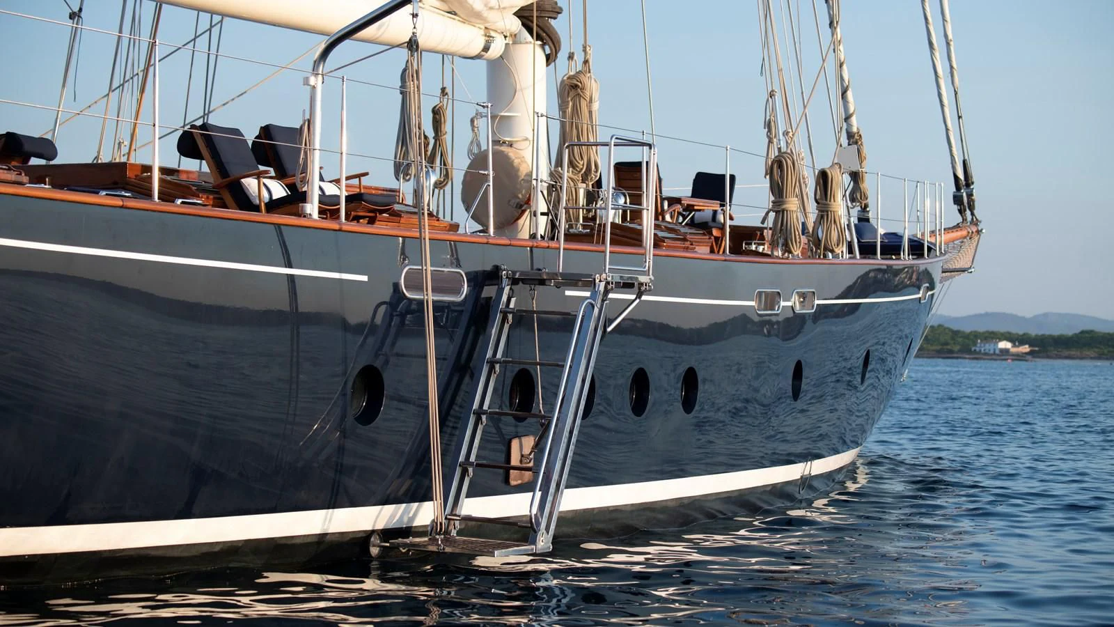 a boat on the water aboard ALEXA OF LONDON Yacht for Sale